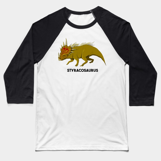 STYRACOSAURUS Baseball T-Shirt by lucamendieta